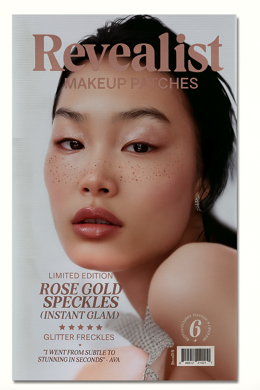 Rose Gold Stardust Speckles Makeup Patches