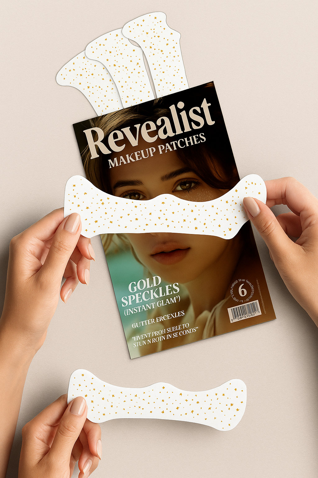 Gold Glitter Freckles Makeup Patches