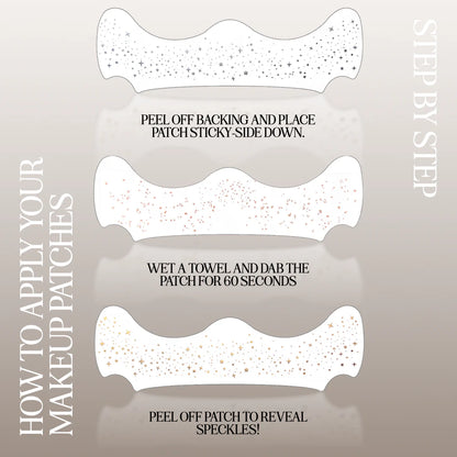 Rose Gold Stardust Speckles Makeup Patches