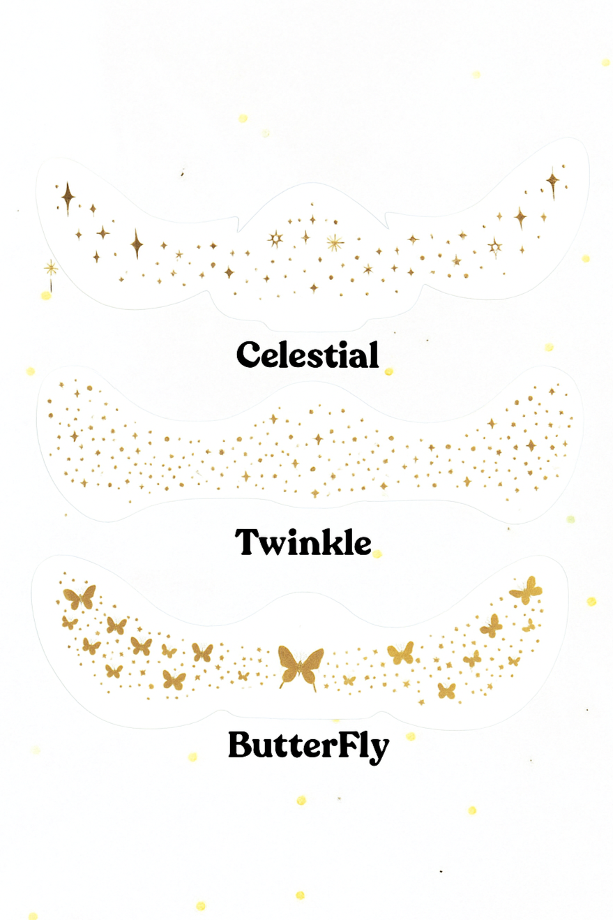 Gold Glitter Freckles Makeup Patches