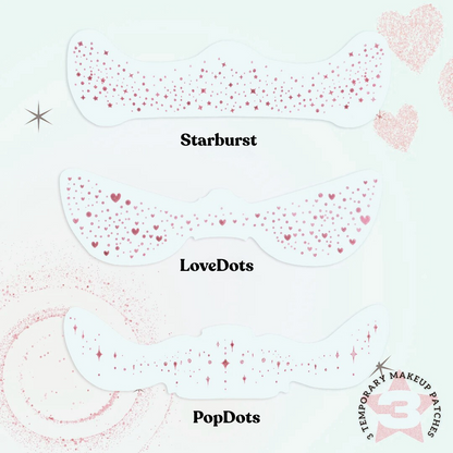 Rose Gold Stardust Speckles Makeup Patches