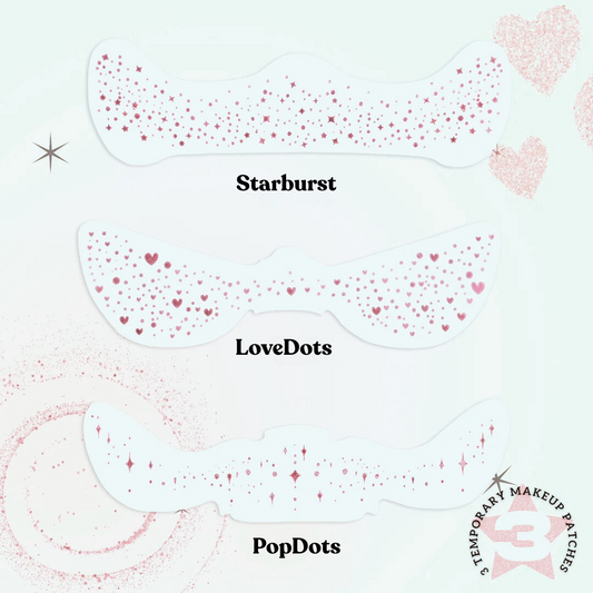 Rose Gold Stardust Speckles Makeup Patches