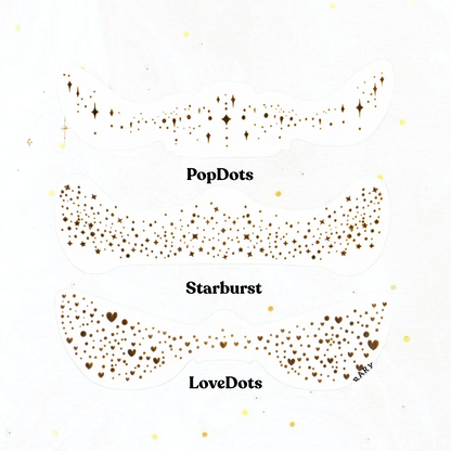 Gold Glitter Freckles Makeup Patches